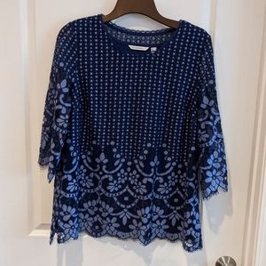 Isaac Mizrahi 3/4 Sleeve Tunic NWOT Size M